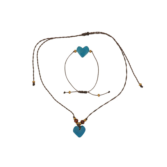 Corazon Necklace and Bracelet Set