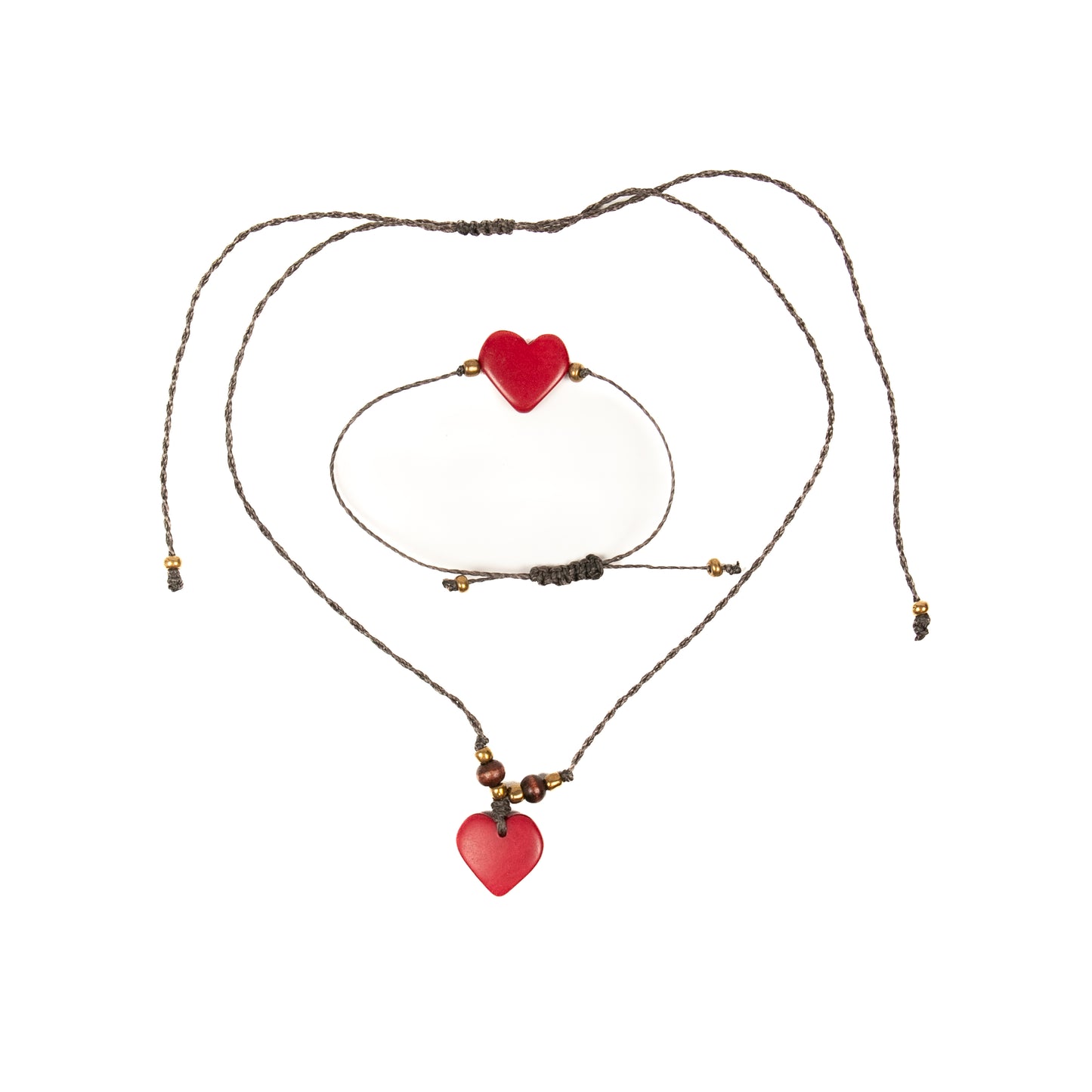 Corazon Necklace and Bracelet Set